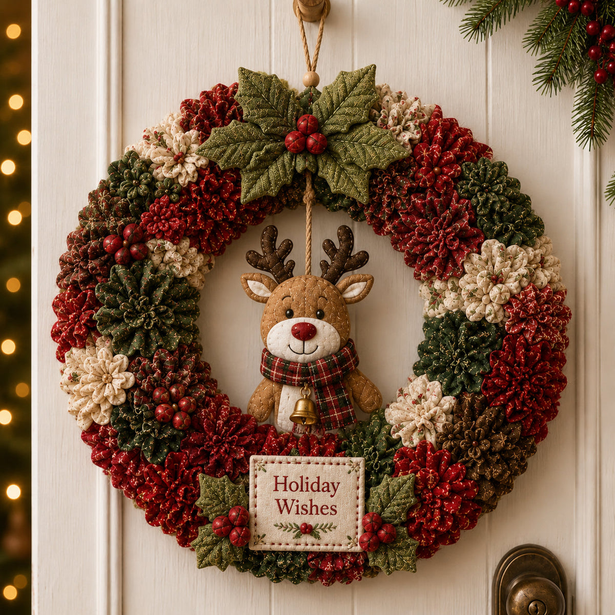 ✨🔥49% Off Last Day 🔥3D Fabric Poke Wreath DIY Kit