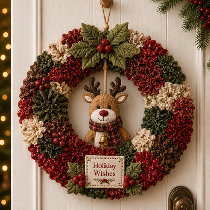 ✨🔥49% Off Last Day 🔥3D Fabric Poke Wreath DIY Kit