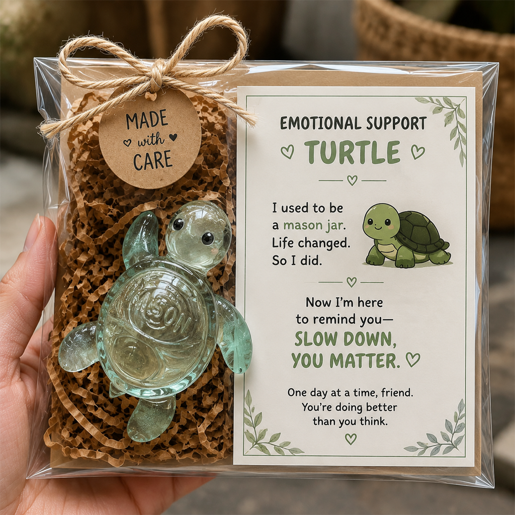 🎄🎄🔥Hot Sale🔥 - 🐢Original Recycled Glass Support Turtle