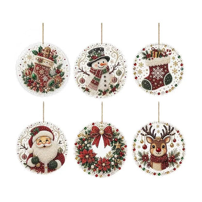 🎁Christmas DIY Diamond Painting Ornaments