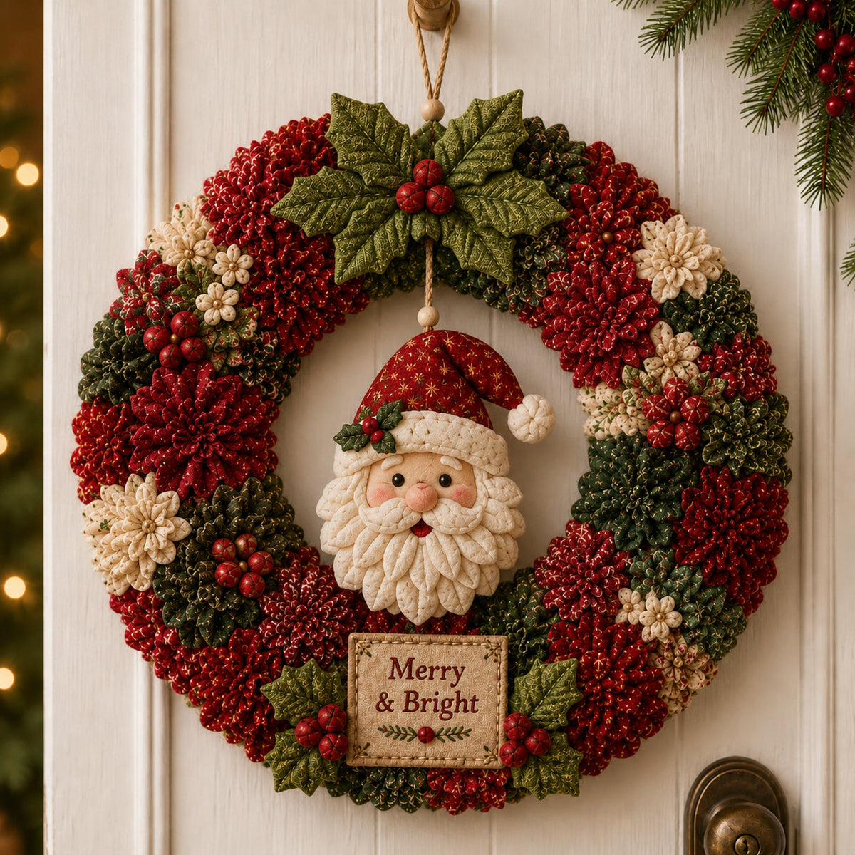 ✨🔥49% Off Last Day 🔥3D Fabric Poke Wreath DIY Kit