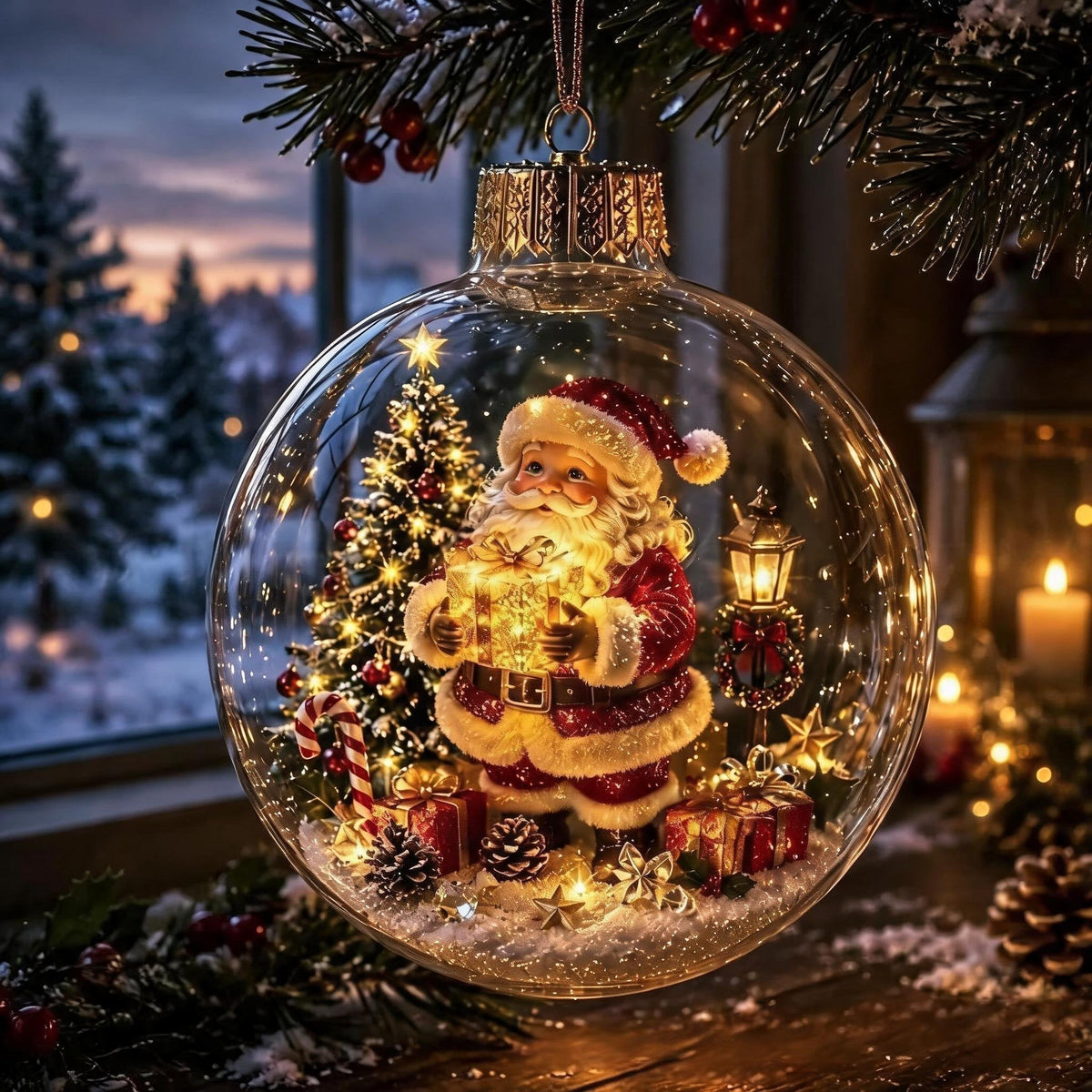 ✨Glowing Christmas Diorama Ornament🎄