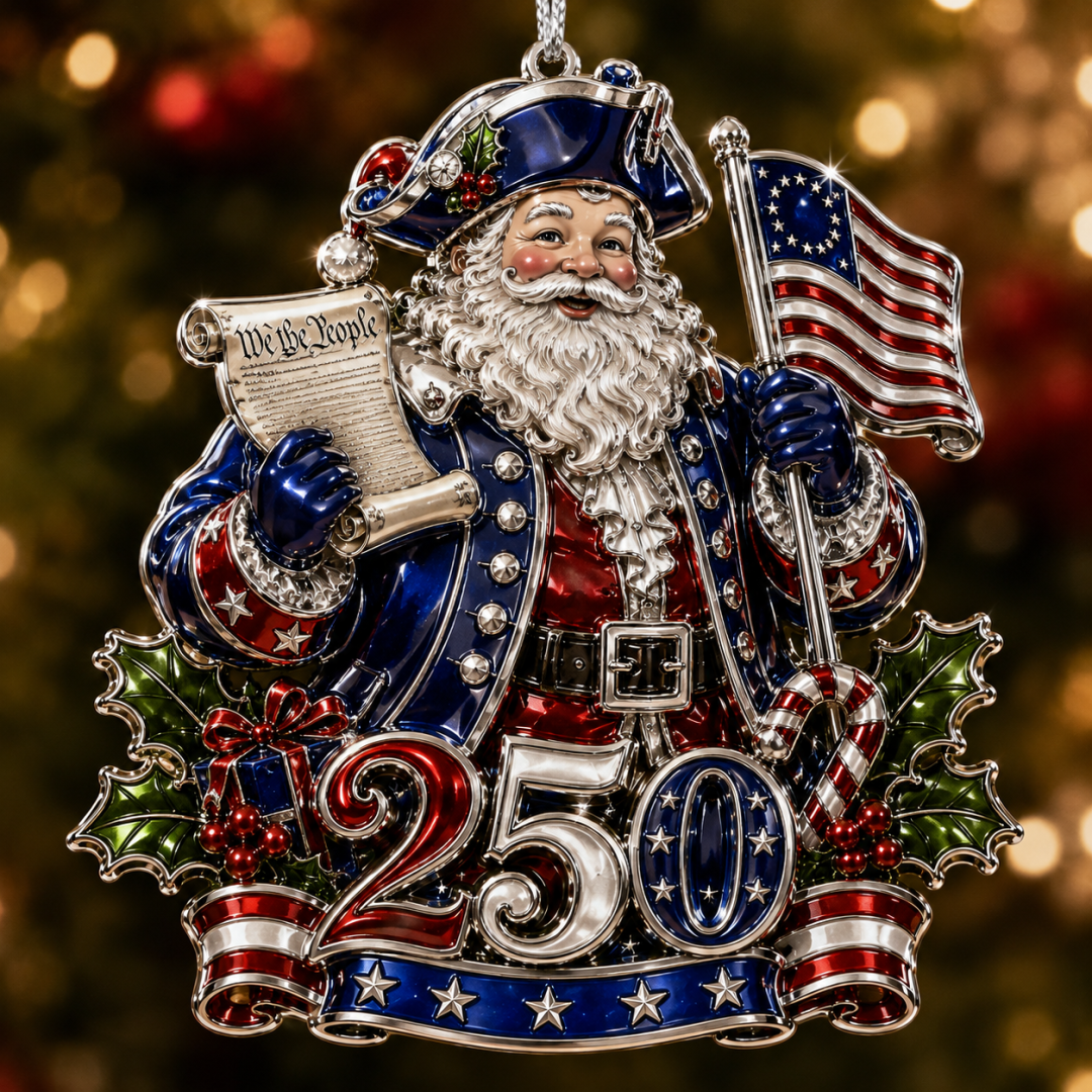 🇺🇸 America 250th Anniversary Christmas Ornament