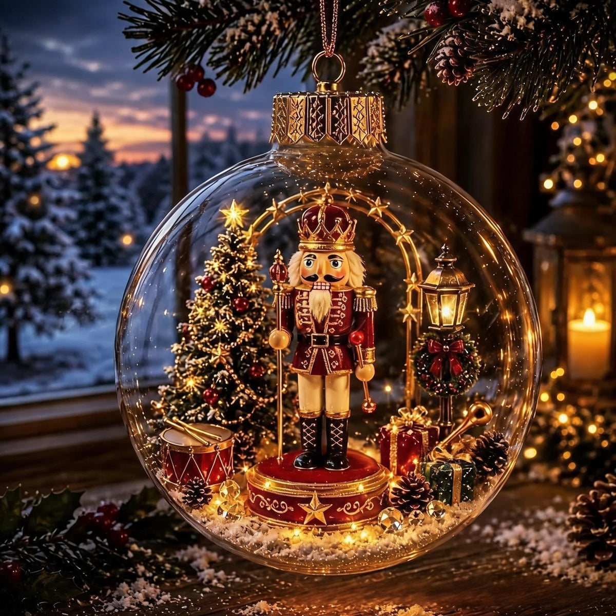 ✨Glowing Christmas Diorama Ornament🎄