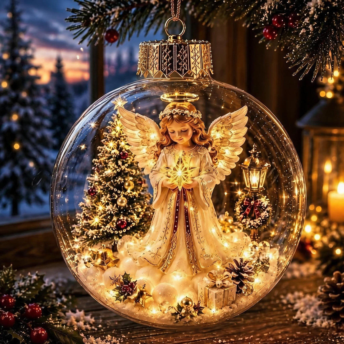 ✨Glowing Christmas Diorama Ornament🎄