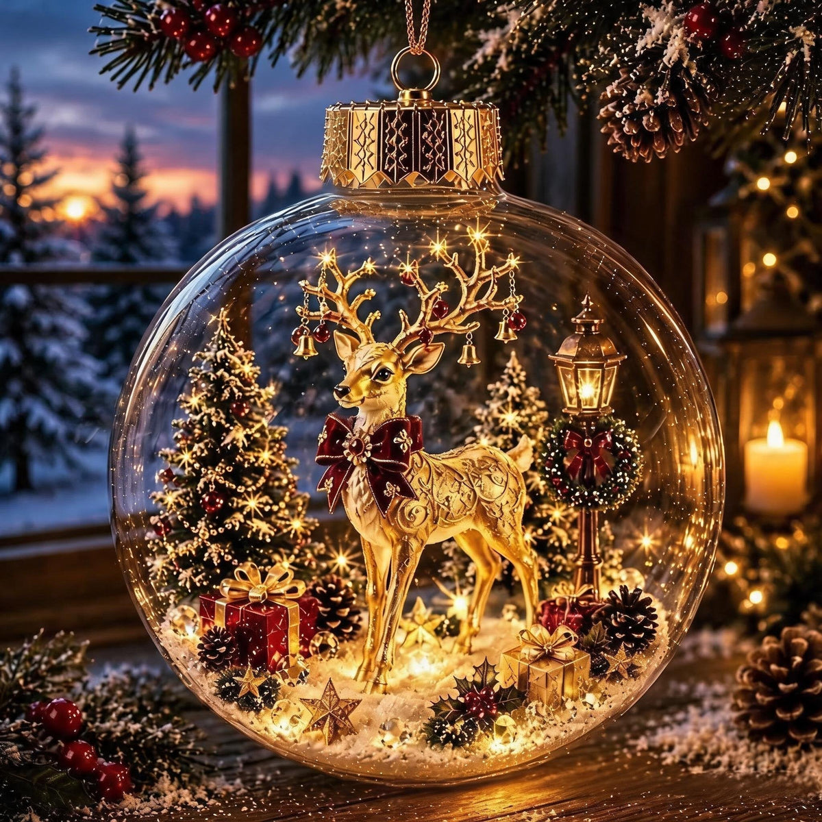 ✨Glowing Christmas Diorama Ornament🎄