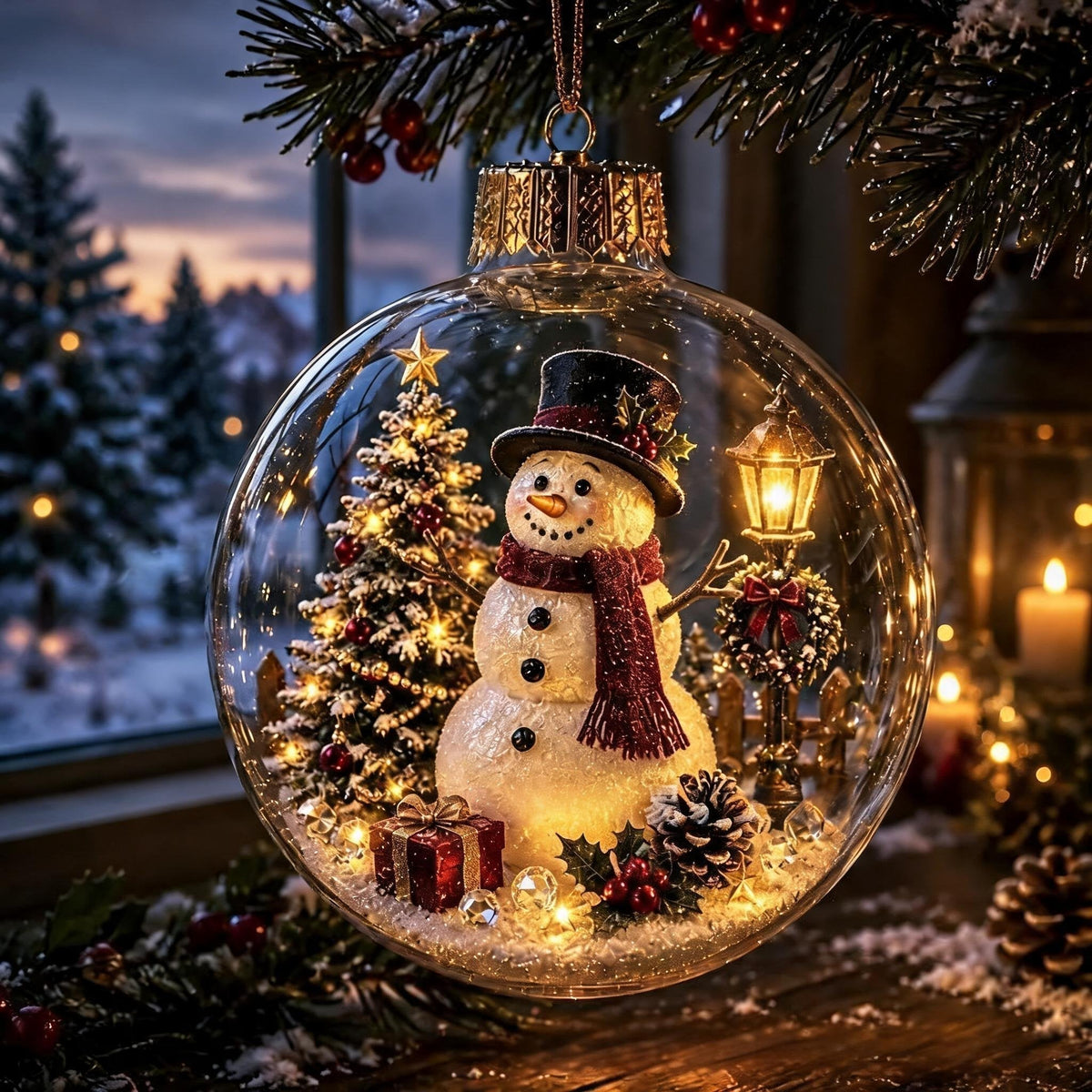 ✨Glowing Christmas Diorama Ornament🎄
