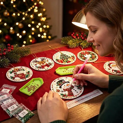 🎁Christmas DIY Diamond Painting Ornaments